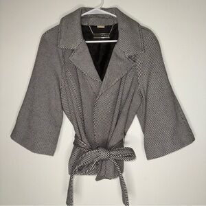 Michael Kors stripped 3/4 sleeve sweater sz large